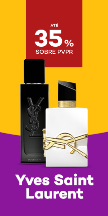 Dois perfumes Yves Saint Laurent com até 35% sobre Preço de Venda ao Público Recomendado.